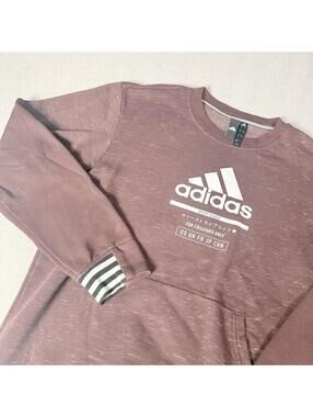 Adidas For Creators Only Sweater Brown Burgundy Size Medium Athletic Pullover